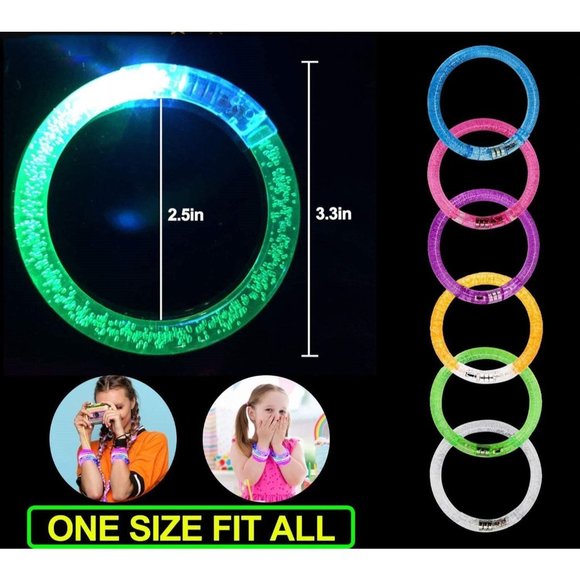 10 Pack Glow Sticks Bracelets Glow in The Dark Party Supplies Favors, … - Picture 3 of 7